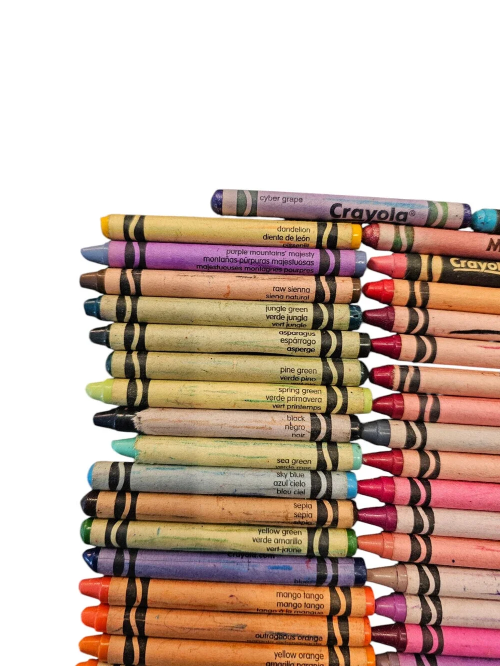 Large Lot of 75 Vintage 2004 Crayola Crayons Some Retired Colors Metallic GelFX